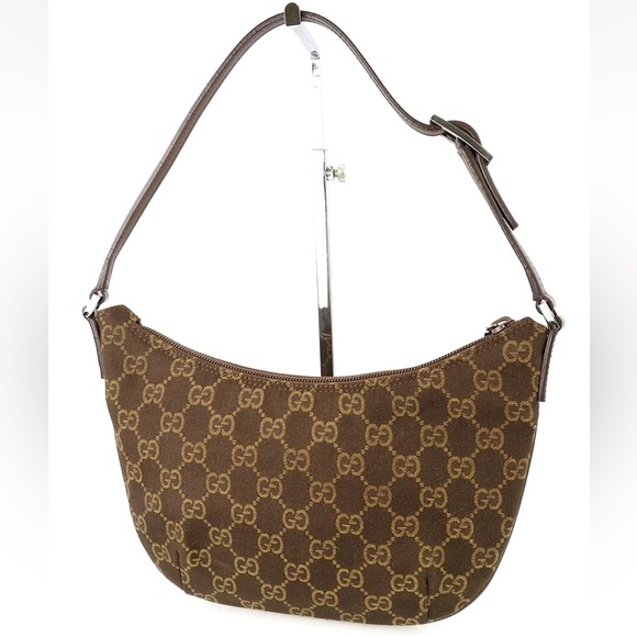 Gucci Monogram Brown Shoulder Bag - Picture 1 of 16